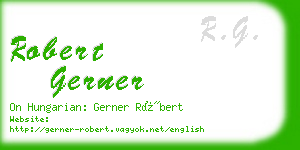 robert gerner business card